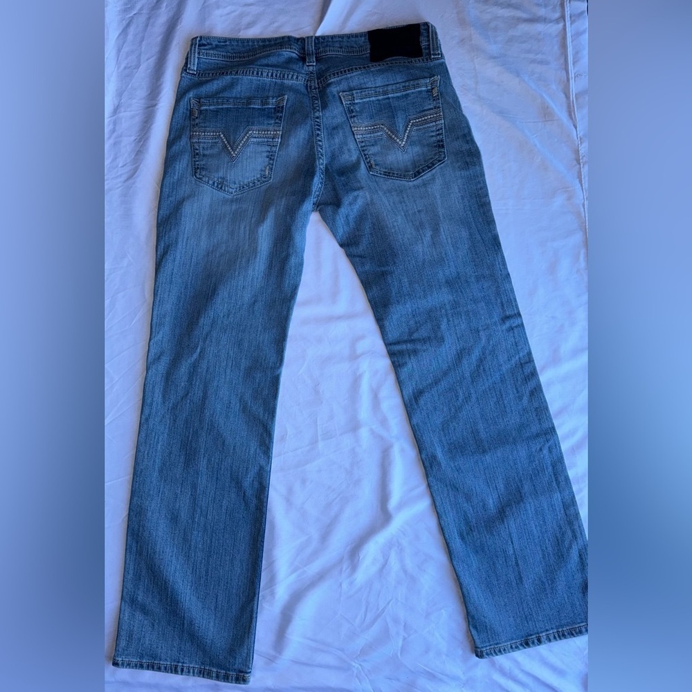 Rock and Roll Denim Men’s Pistol Straight Leg Jeans – 36x34 – Medium Wash - Picture 3 of 14